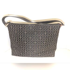 Kate Spade Black Signature Noel Logo Purse Pink Suede Interior‎